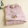 Autumn New Sweet Mock Neck Embroidered Pullovers Sweater Women Long Sleeve Casual Knitting Top Pullovers D259 3