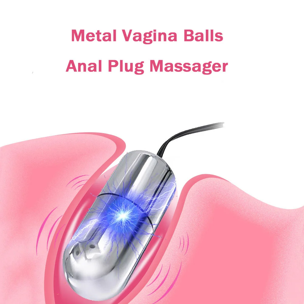 Electro Shock Anal Butt Plug Electric Estim Stimulation Sextoy bdsm Jump Eggs Prostate Massager Vibrator Sexy Toys For Couples electro sex toys electric sex toys