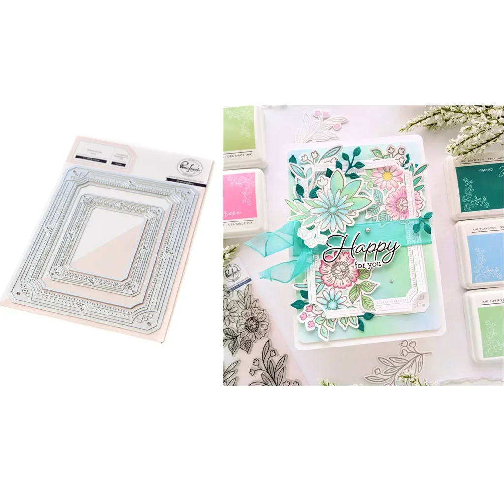 

Artistic Framework Metal Cutting Dies DIY Making Card Scrapbook Embossed Paper Album Craft Supplies Template Decoration 2024