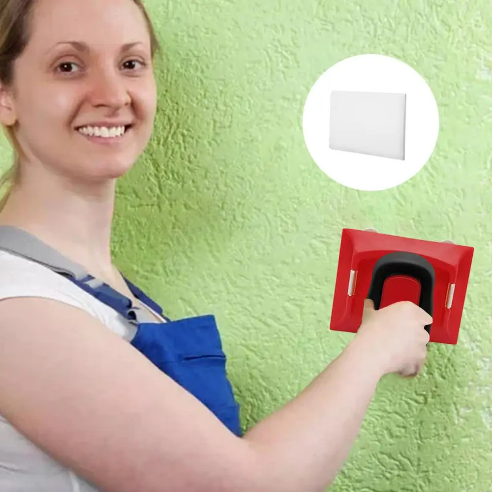 Description Picture 4 of itemRed Paint Edger Cutting In H-ome Interior Plastic Wall With Pad Nylon Bristles Edges Painting Corner and Edges