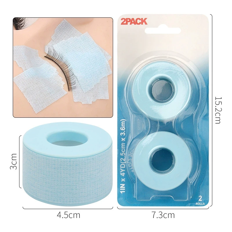 2PCS Micropore Lash Tape Eyelash Extension Supplies Transparent Breathable Easy To Tear Medical Tapes Lash Makeup Tool 6