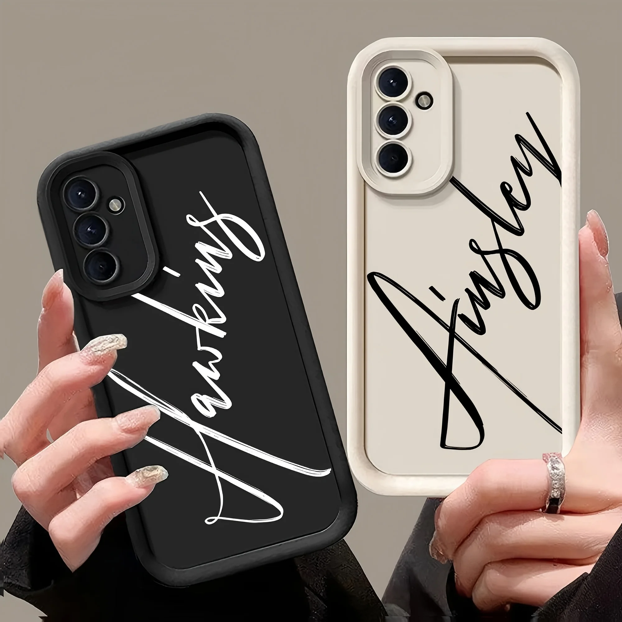 Personalized Custom Text Phone Case - Multiple Color Options Available