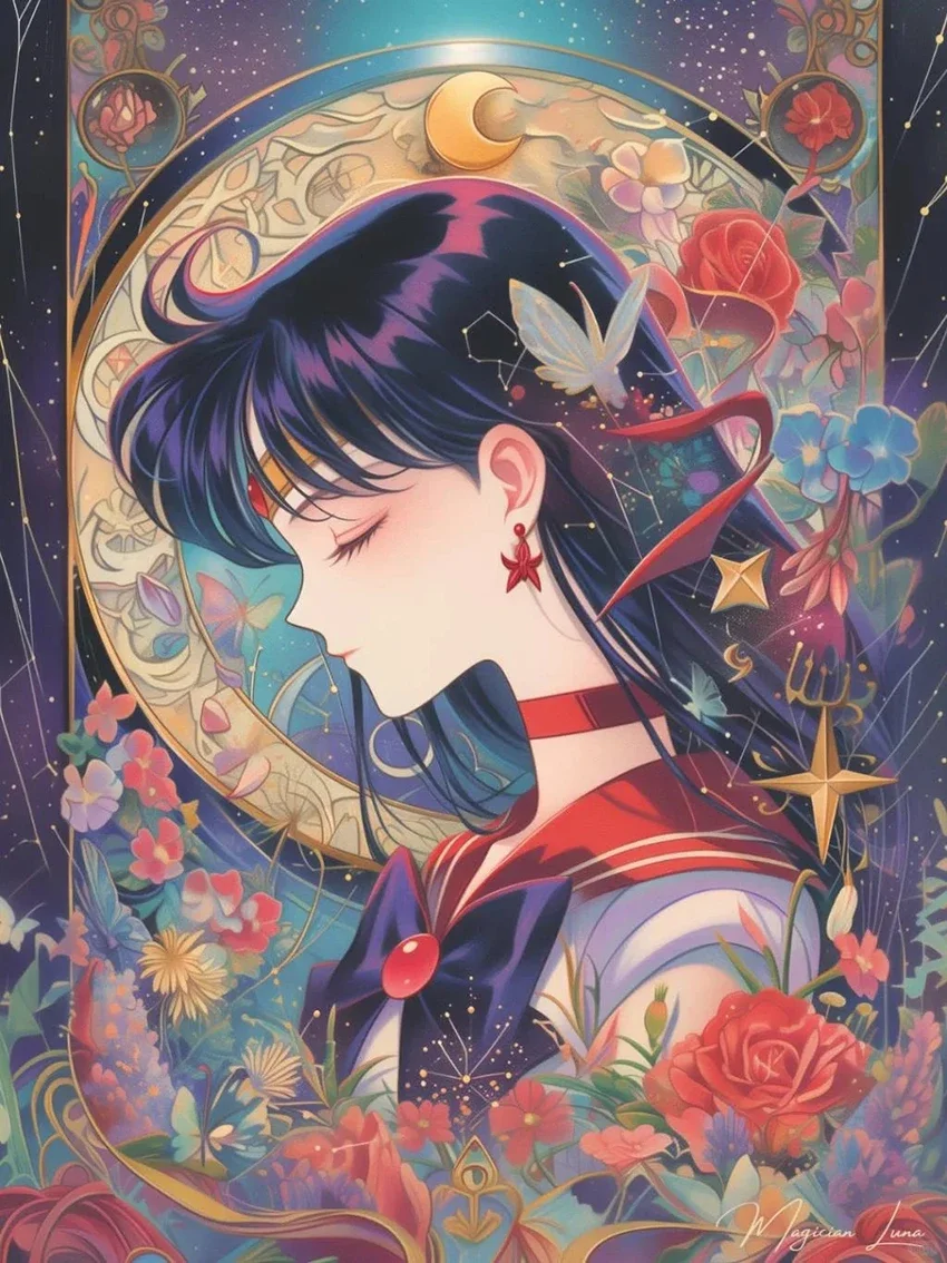 Anime dos desenhos animados pintura diamante beleza lua menina guerreiro  colando diamante bordado artesanal diy mosaico decoração para casa presente  - AliExpress, image size:850x1134