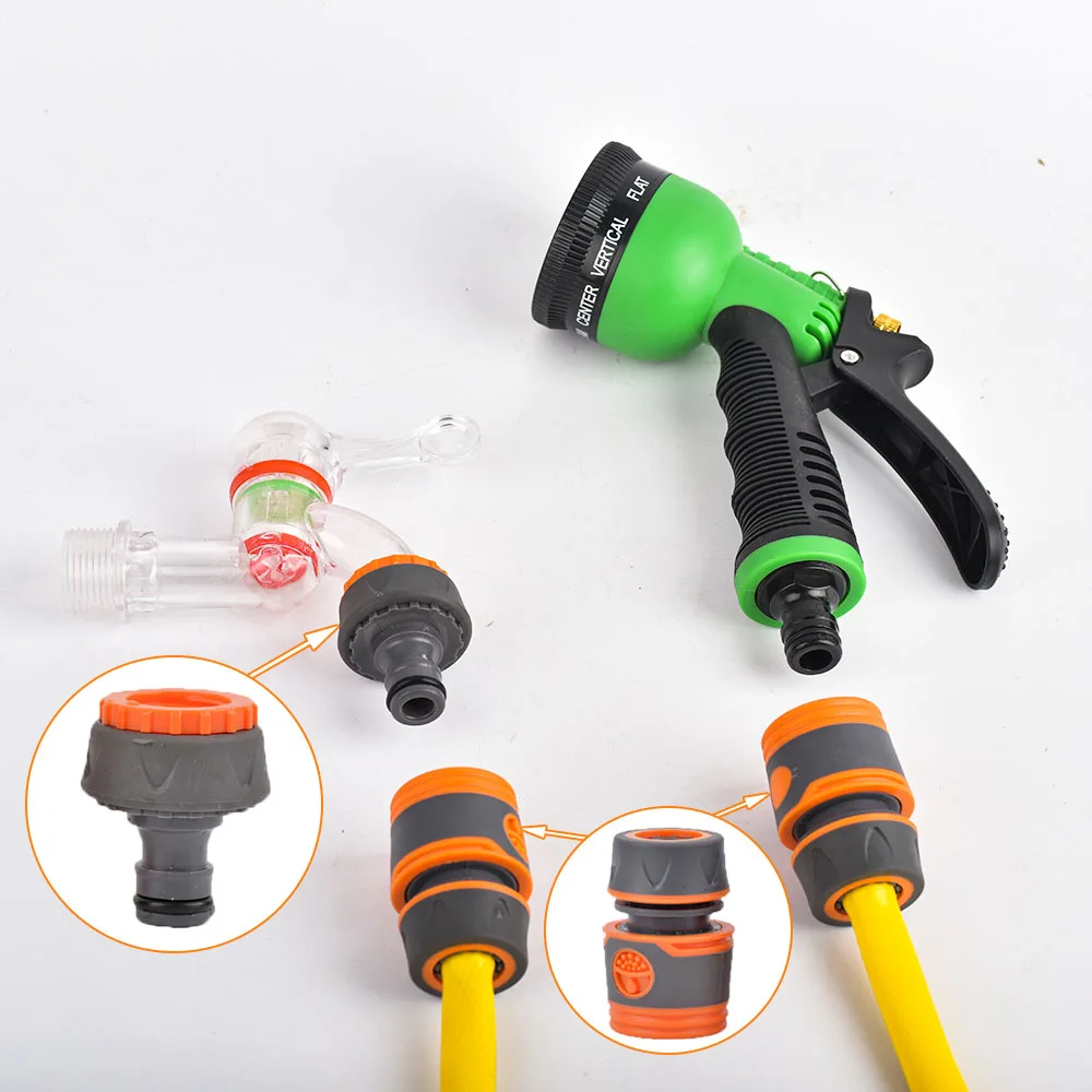 4 Ugelli Per Tubo Da Giardino Regolabili A 360° – Testine Multispruzzo Per Innaffiare E Lavare L'auto