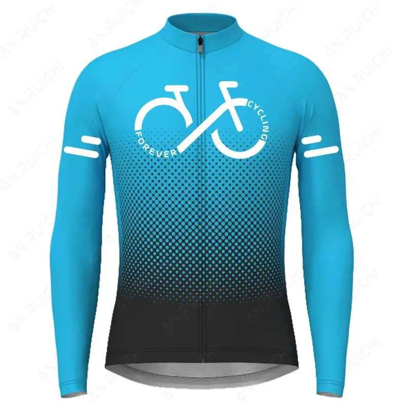 thumbnail image 1 of Camiseta de ciclismo de manga larga para hombre, de la serie Gradient Color, de verano 2023, para ciclismo de montaña, de secado rápido, para ciclismo de carretera, 1 of 5