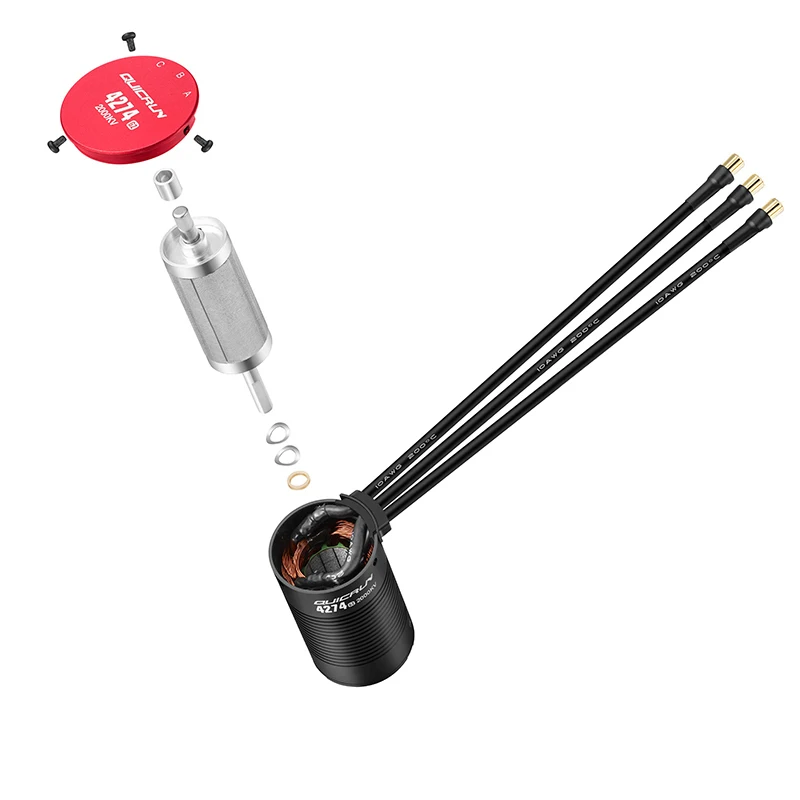 HOBBYWING QuicRun WP 8 BL150 G2 3-6S Waterproof Speed ​​Controller Sensorless Brushless ESC 1/8 RC Truck