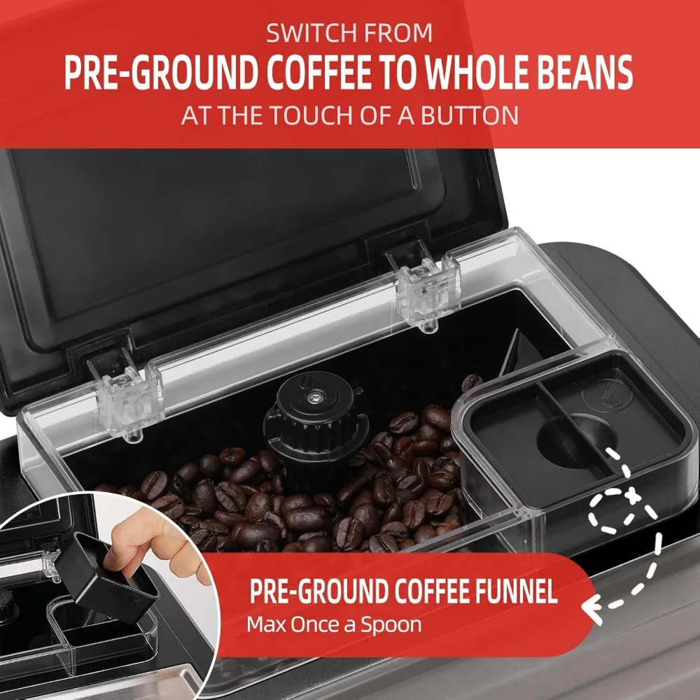 other,Built-in Grinder，Intuitive Touch Display ，7 Coffee Varieties for Ho