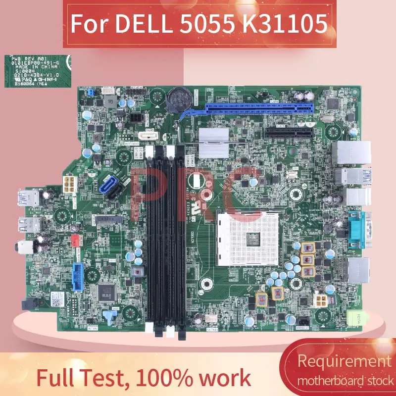 

For DELL 5055 Laptop Motherboard 0101EBP08 K31105 0K5PWF desktop computer motherboard Notebook Mainboard