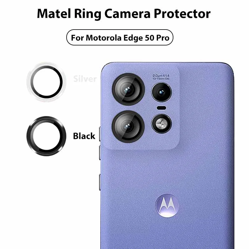 3D Curved Camera Protective Glass with Metal Ring Lens Cover