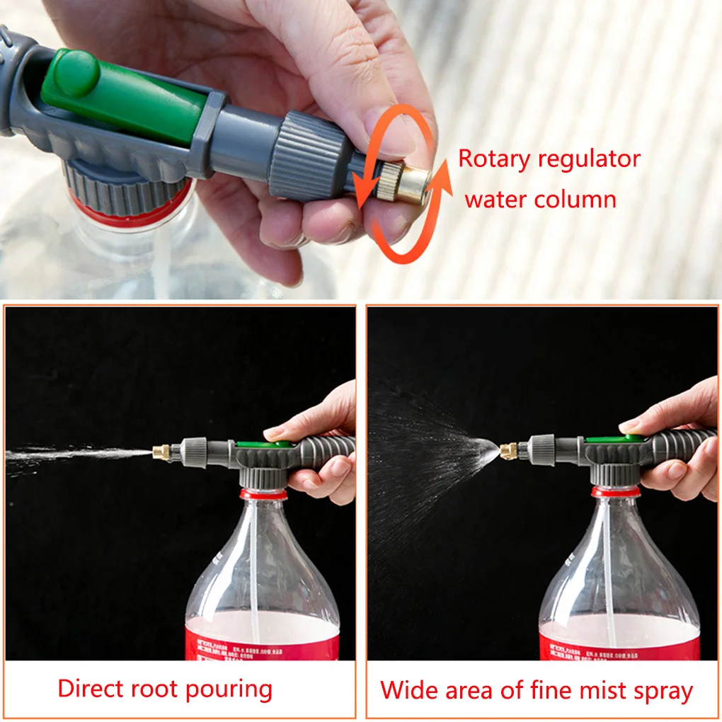 Air Pump Sprayer Pressure Spray Bottle Garden Sprayer Gardening Sprayer Household High Pressure Air Pump Manual Sprayer Plastic Garden Trolley Adjustable Nozzle Watering Spray Sprayer Head with Joint