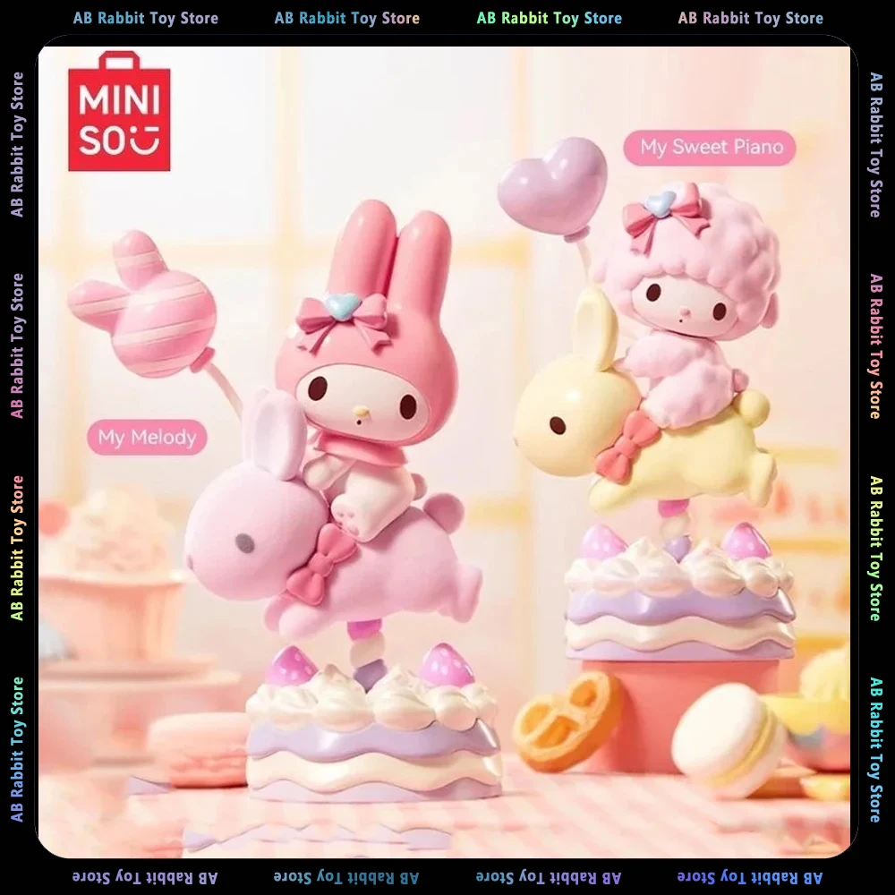 

MINISO оригинальный Sanrio My Melody My Sweet Аниме Фигурка пианино Милая модель украшения игровая фигурка коллекционная игрушка подарок для девочки