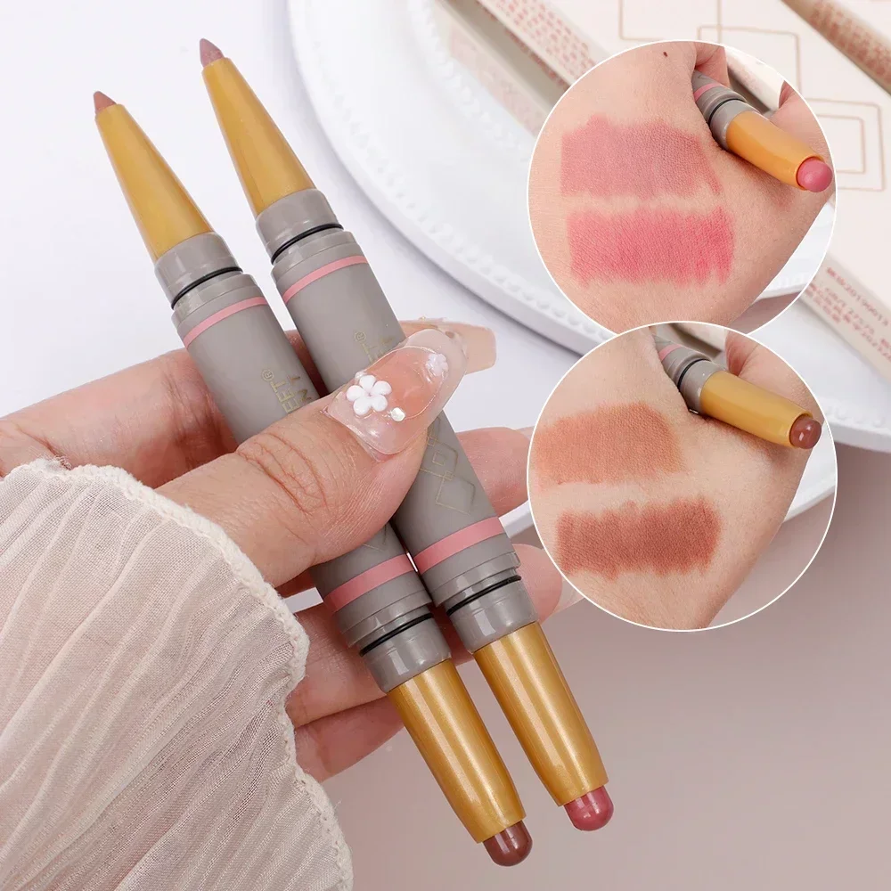 Lip liner pencil Double Sided Matte Lip Liner Pen Solid Lip Gloss Waterproof Long Lasting Lipsticks