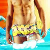 Trendy Fashionable Man Hot Spring Men's Swimming Trunks 5