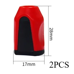 Premium Magnetic Ring Set - Strong Magnetizer for Screwdriver Bits (2 Pieces) (Red)