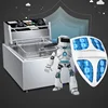 220V Imported Materials Fryers Commercial Household French Fries Deep-fried Dough Sticks Timing Single Double Cylinders 5