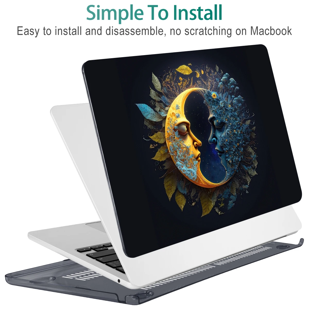 Capa de Impressão de Face Dupla para Macbook 2023 2023 m2 Air 15 13 A2681 A2941 A2337 Retina Pro 13 14 16 m1 A2338 A2779 A2442 A2780 - Imagem 6