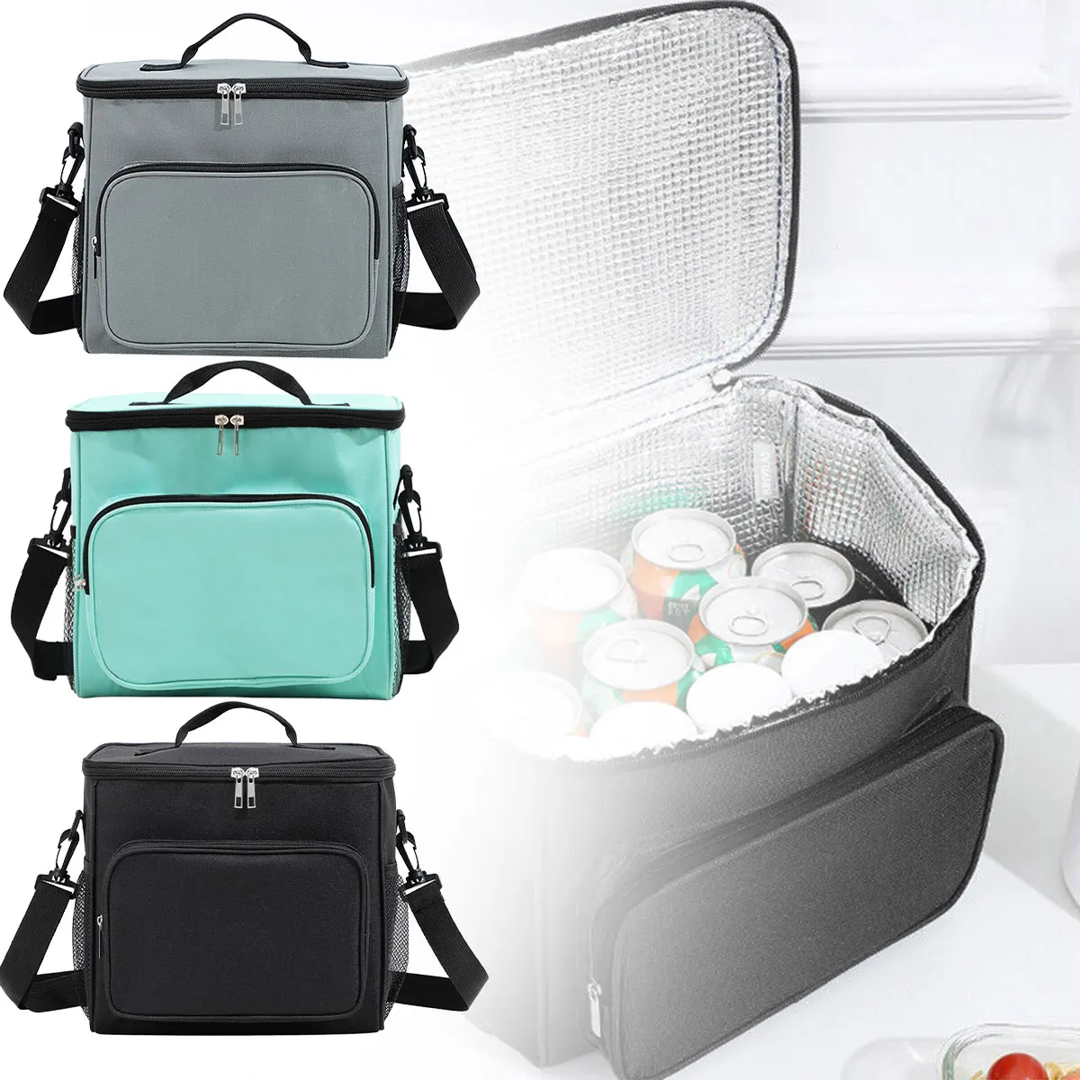 

Waterproof Outdoor Insulation Ice Pack Picnic Bag Large-Capacity Takeaway Box Incubator Good Insulation Built-In Aluminum Film
