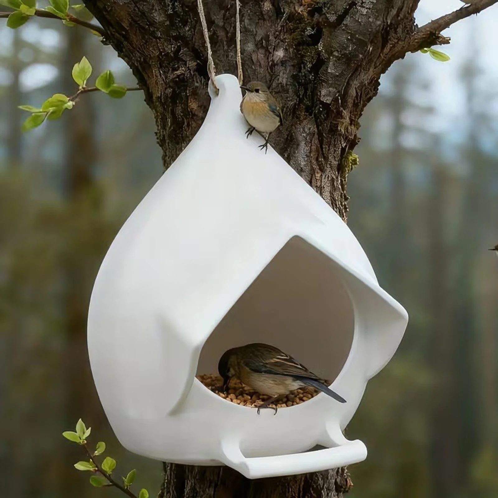 Garden Bird Automatic Feeder - front view