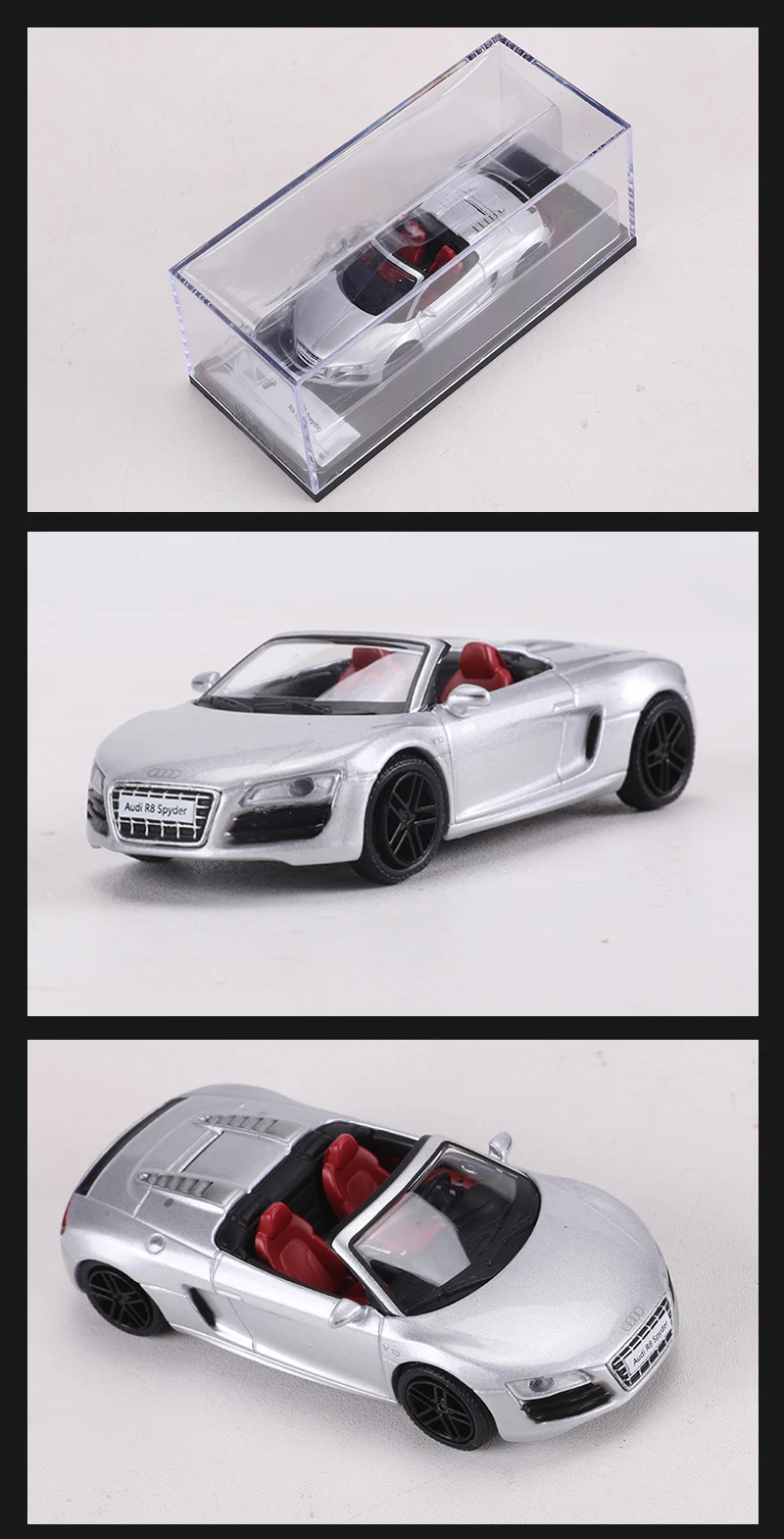 SHADOW 1:64 R8 V10 Spyder Legierungsmodellauto – Detail 3
