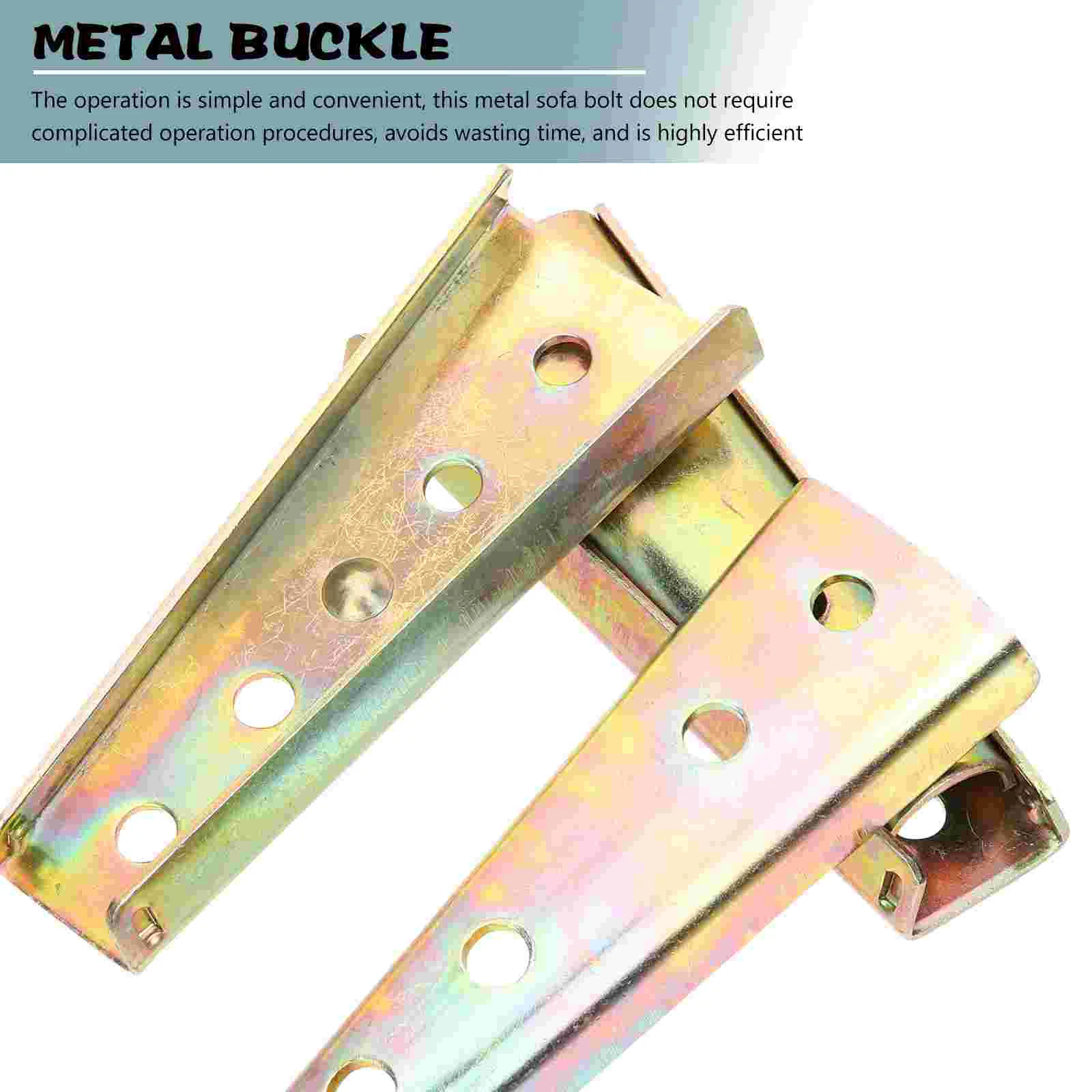 

4 Pairs Sectional Sofa Connector Slider Diagonal Bolt for Couch Latch Fixing Interlocking Bracket