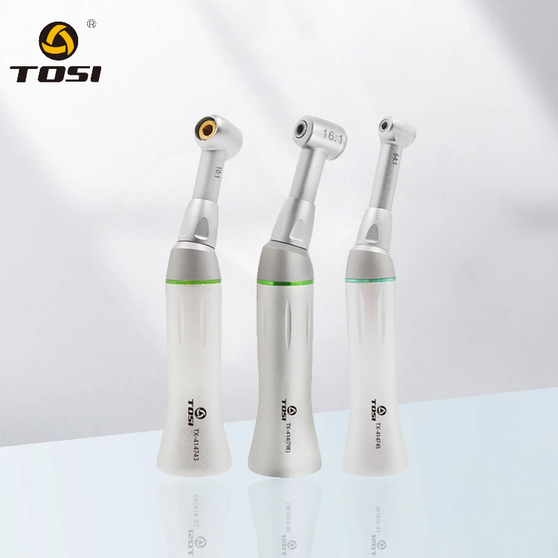 

TOSI 10:1/16:1/64:1Contra Angle For Root Canal Treatment Reciprocating Air Scaler Handpiece For Endodontic Rotary Hand Files