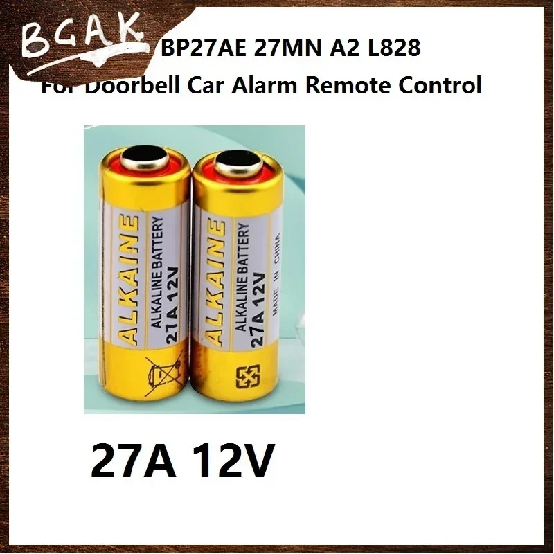 20PCS Universal 12V A27 27A G27A MN27 MS27 L828 alkaline battery toy doorbell alarm remote control V27GA ALK27A A27BP K27A