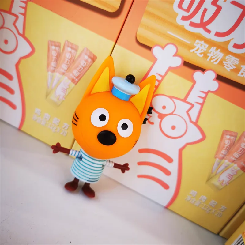 8Cm Russo Cartoon Cookie E Cats Action Figure Toy Pvc Kid Collection Pudding Candy Model Toy