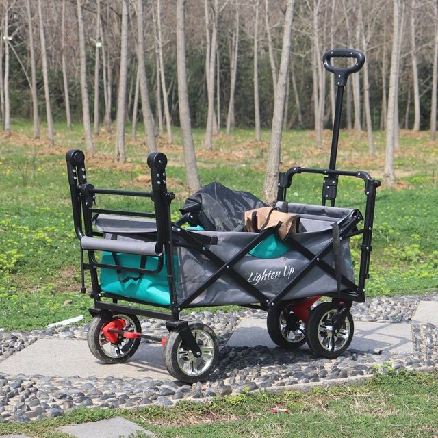 Hordozható Összecsukható Háztartási Élelmiszerbolt Bevásárlókosár Nagy Kapacitású Többfunkciós Állítható Fogantyú Piknikautó Lombkorona - Image 2