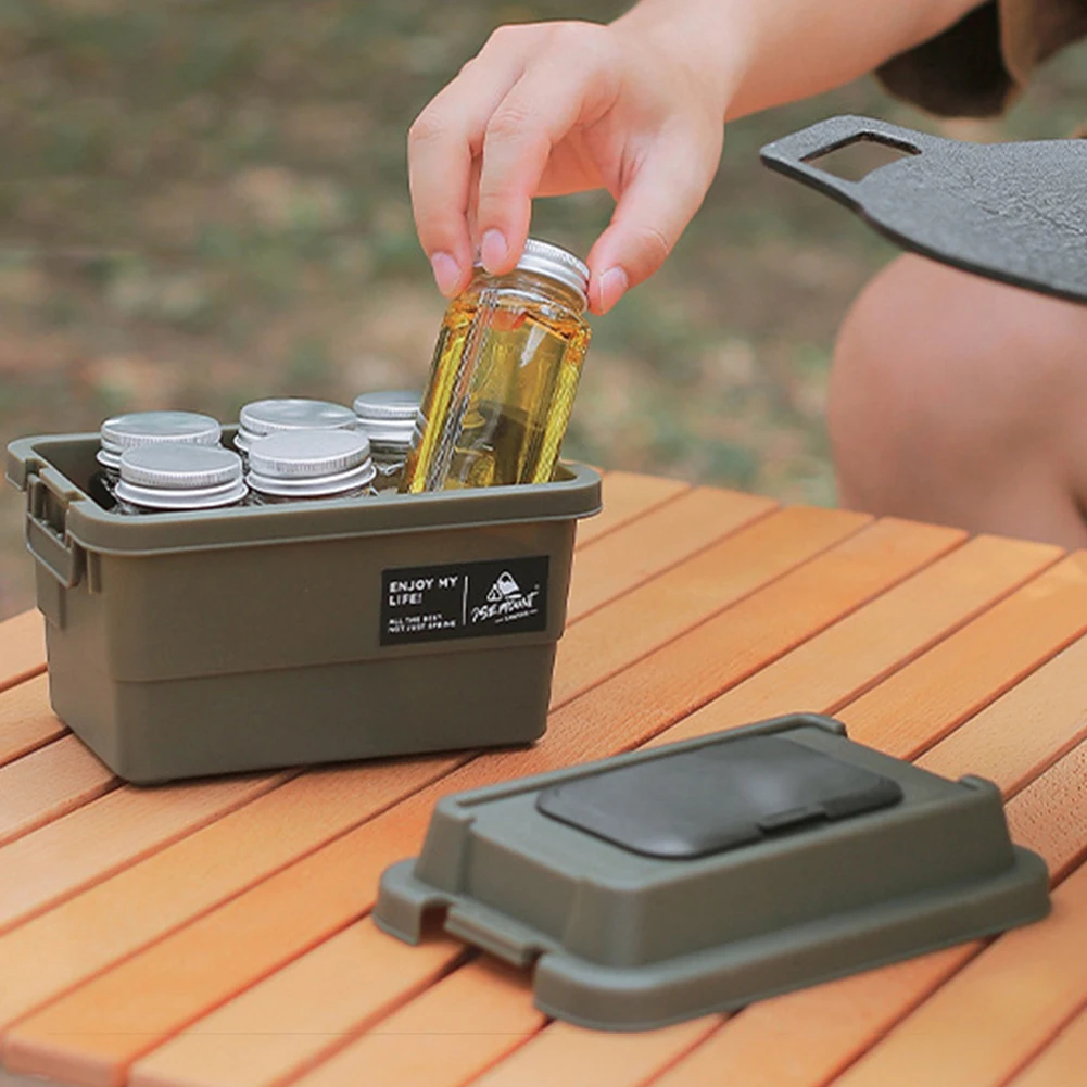 Outdoor Storage Box Stackable Camping Waterproof Carrying Hiking Carrier Cargo Car Trunk Organizer storage bag camping storage bag for Cooking Traveling Grocery