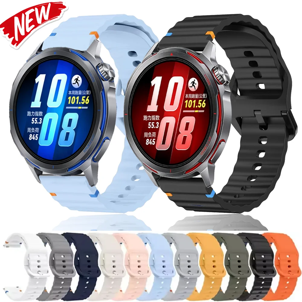 Versatile Silicone Sport Watch Strap - Multiple Sizes Available