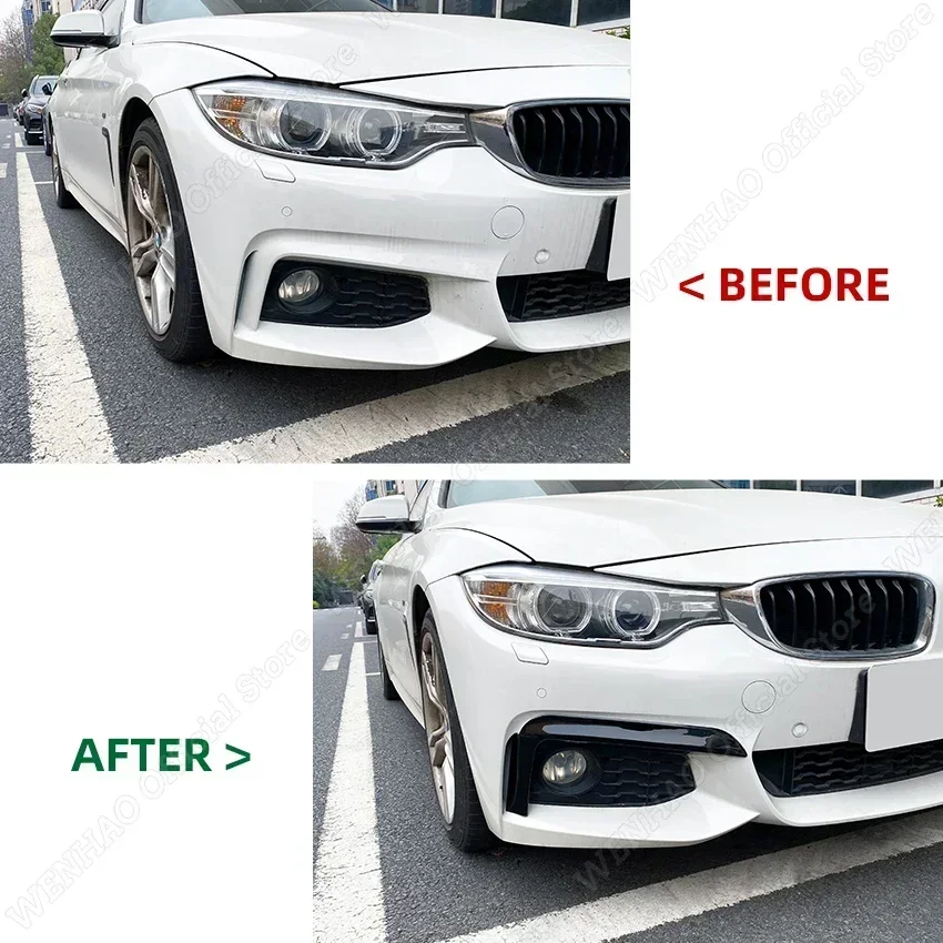 車のヘッドライト,フォグランプカバー,BMW 4シリーズ,f32,f33,f36,m 