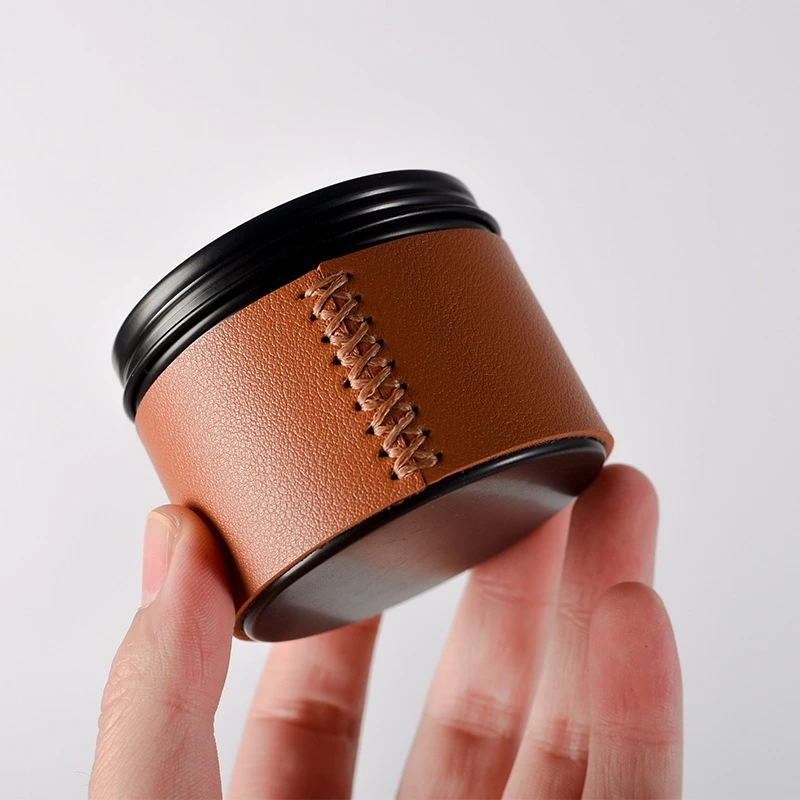 Portable Mini Coffee Bean Storage jar Aluminum Alloy Coffee Powder Sealed Tank Outdoor camping bean Tea Storage Container