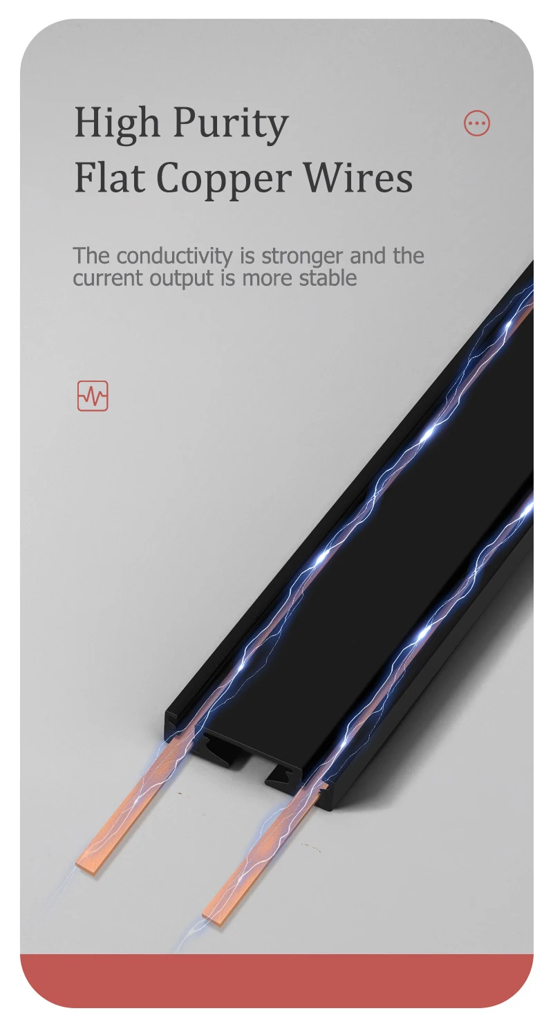 Description Picture 6 of itemMagnetic Led Track Lights 6mm Ultra Thin 48V Surface Mount Ceiling Light System Black Magnet Rail Lamp Spotlight for Living Room