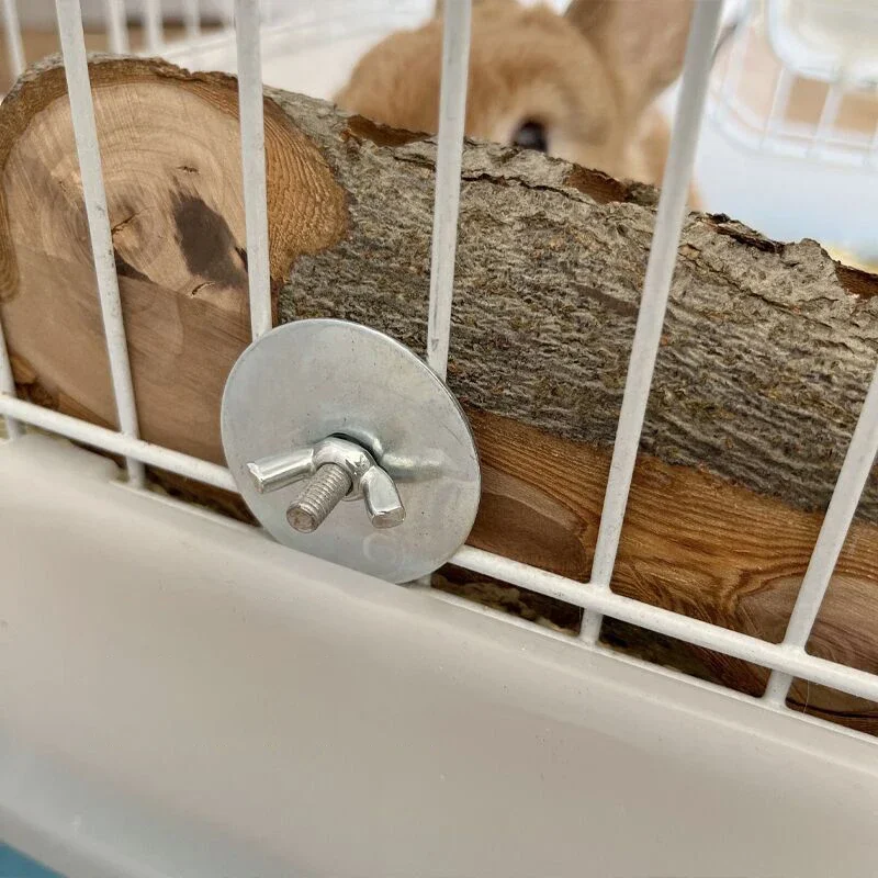Small Animal Pet Chew Toys Pet Toys Pet Teeth Grinding Toy Pet Bird Toy Hamster Toy Small Animal Rabbit Totoro Molar Stick Anti-bite Cage Apple Wood Parrot Bird Biting Toy Wooden Stand Stick Station