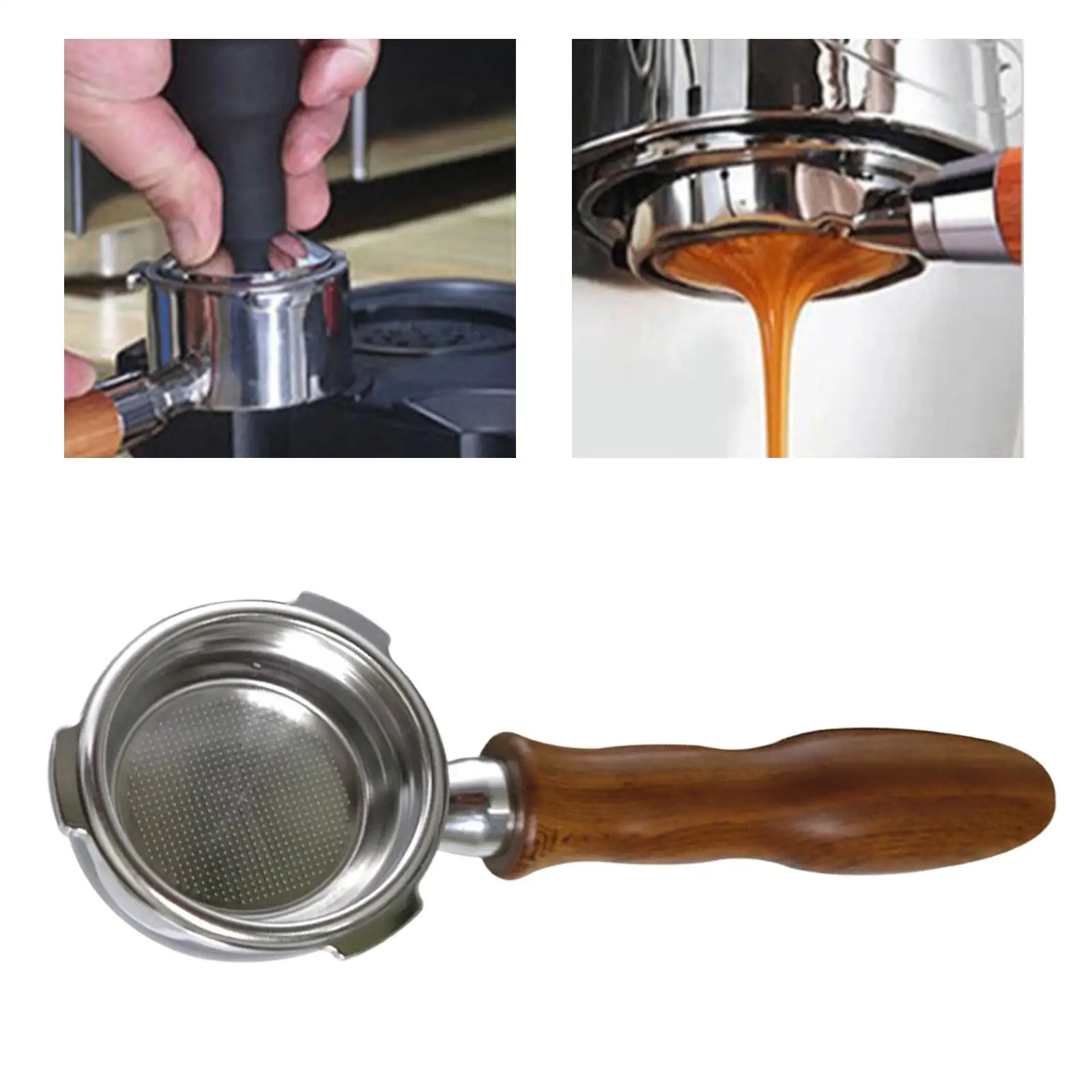 Coffee Bottomless Portafilter Filterholder Stainless Steel Coffee Machine