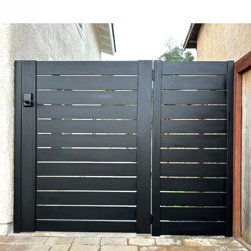 Security panel coated metal frame outdoor using 3D model fence aluminum alloy fence