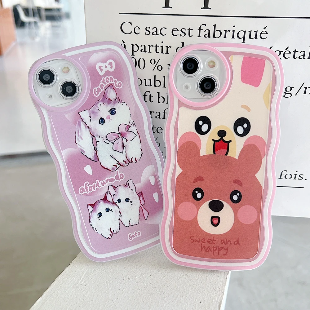 Coque de téléphone mignonne avec motif vagues pour iphone_voghion.com