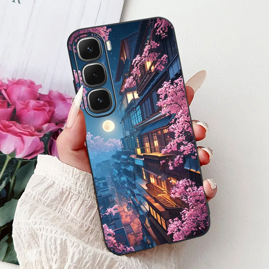 Cute Painted Soft Silicone Phone Case Cover for Infinix Hot 60 Series