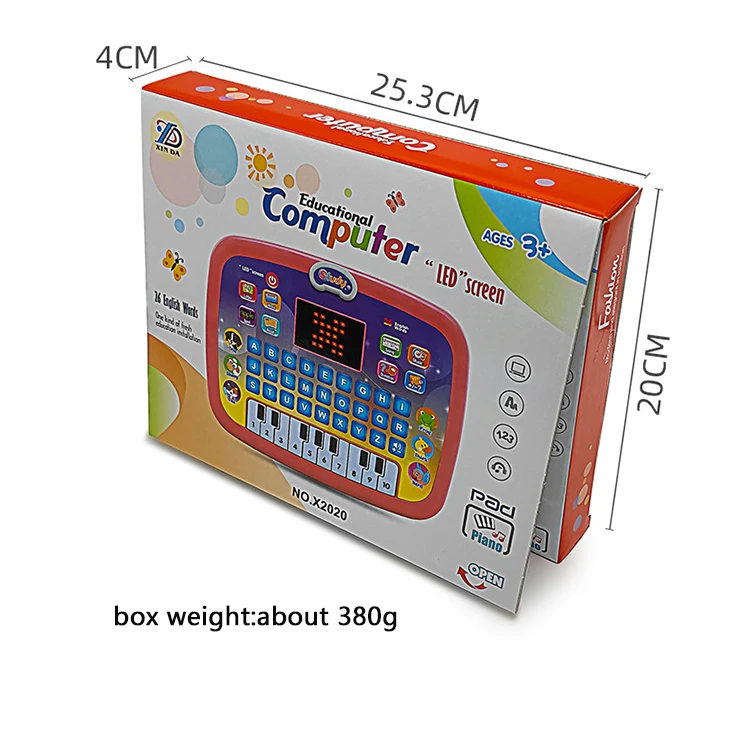 New Children Early Tablet LED Pad  Music Sounding Toy  Gifts  Point Reading Machine  Educational Toys Analog Computer for kids 4
