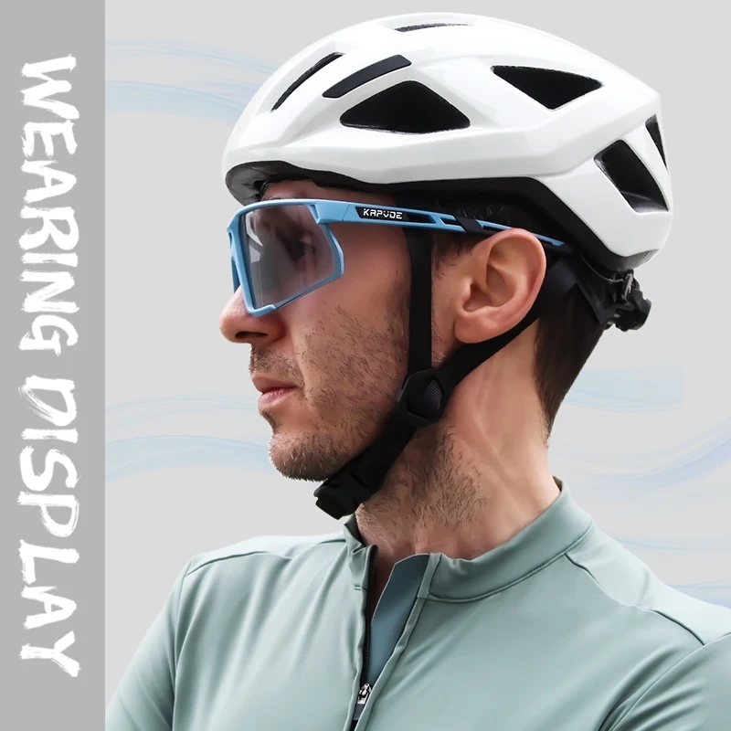 Kapvoe Photochromic Cycling Polarized Sunglasses for Men Women Glasses Driving Cycling Golf Bike Glasses Shades Hiking Eyewear