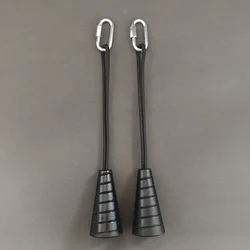 Enhanced Pull - Up & Triceps Rope Handle for Muscle Fitness and Strength Training (1 pair black)