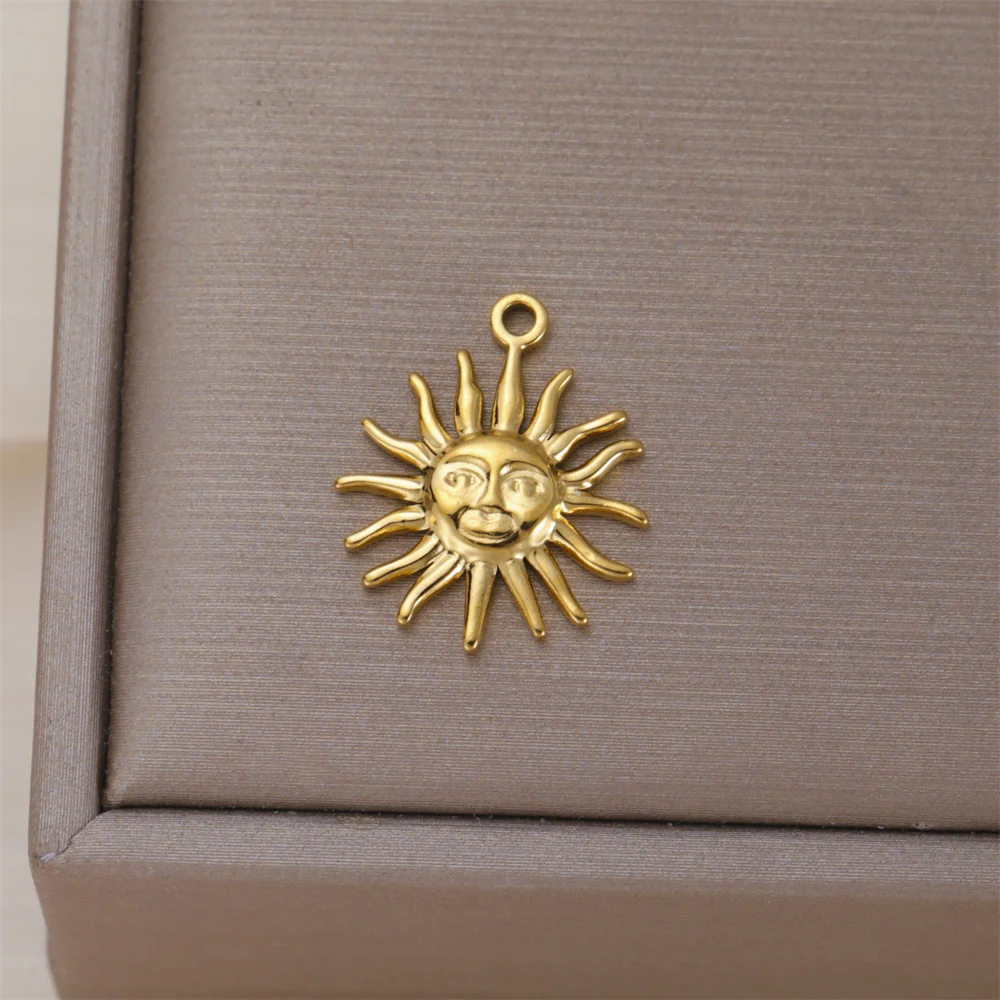 My Shape Mini-Sonnenanhänger für DIY-Armbänder, Edelstahl, kleine Sonnenverbindungsanhänger, Verbindungsanhänger für die DIY-Schmuckherstellung – Detail 12