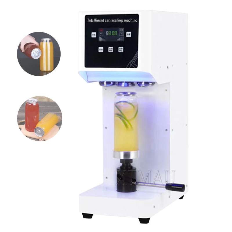 

55MM Caliber Commercial Beverage Sealing Cup Automatic Tin Can Sealer Machine Beer Milk Tea Cup Pet Cans Sealing Machine