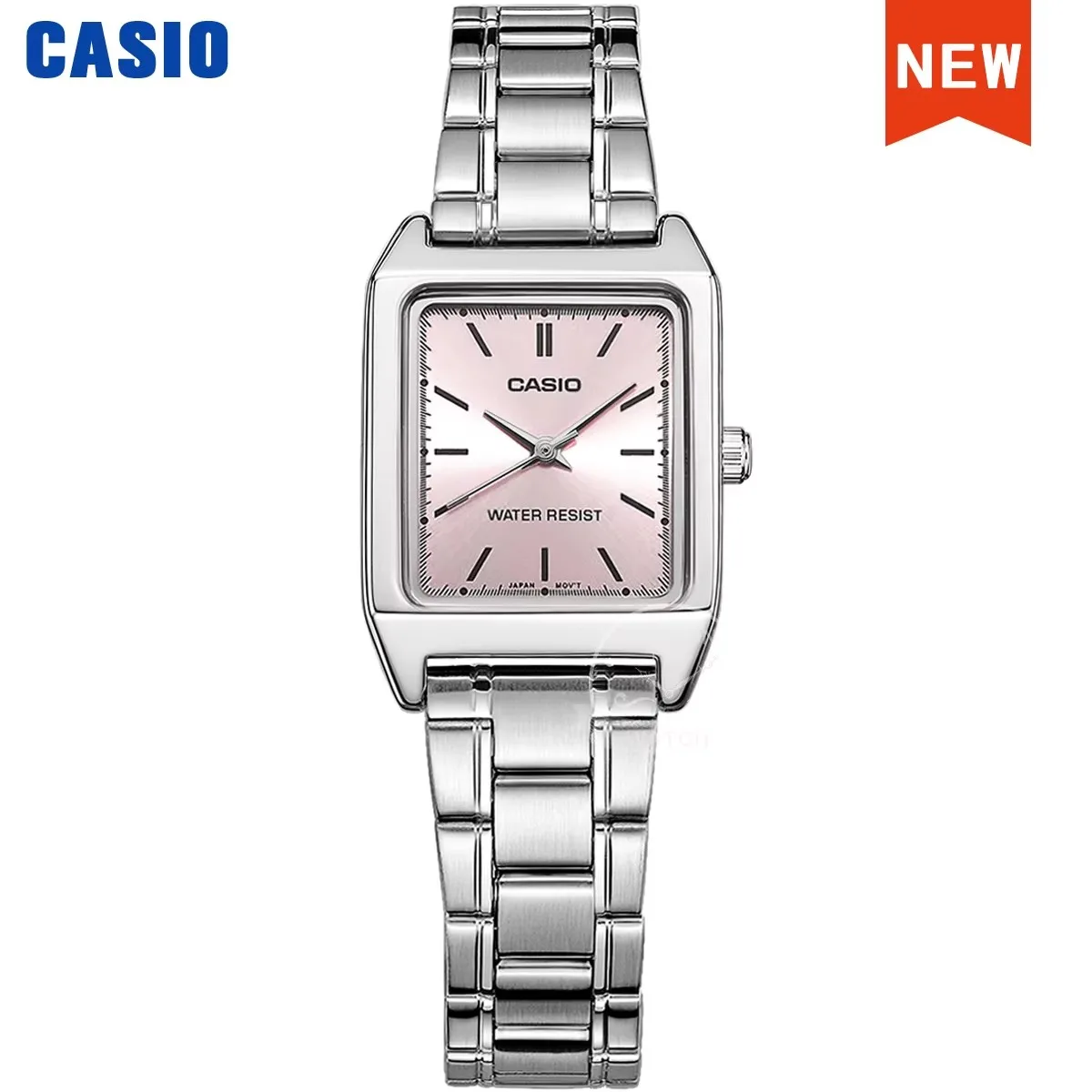 ตัวเลือกสินค้า Casio นาฬิกาสําหรับสตรีแบรนด์หรูชุด 30 M กันน้ําควอตซ์สุภาพสตรีนาฬิกา Tonneau รูปร่างสแตนเลส Ste reloj mujer LTP-V007D-