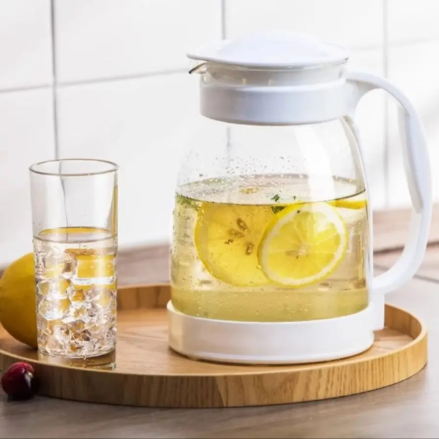 GIANXI Home Large Capacity Nordic Thickened High Temperature Resistant Glass Teapot Large Caliber Easy Clean Water Bottle Set
