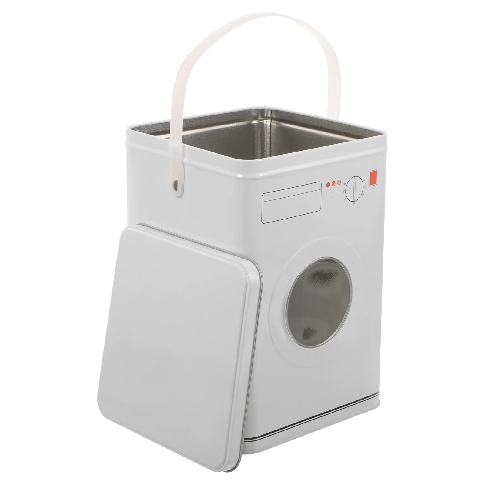 

Laundry Detergent Tin Box Container for Room Bucket Powder Holder Metal Containers Wrought Iron Washing Machine