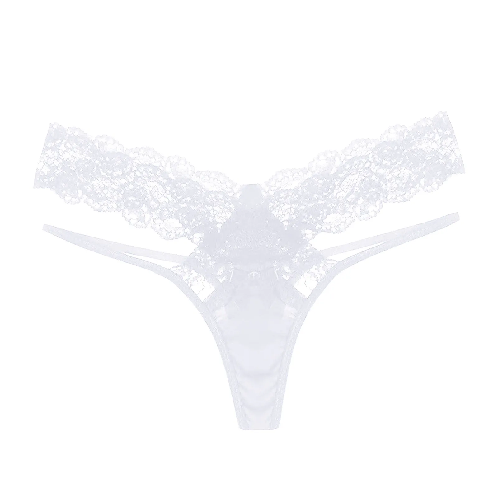 Women Lingerie Sexy Lace Panties Low-waist Hollow Out Thong G String Breathable Temptation Embroidery