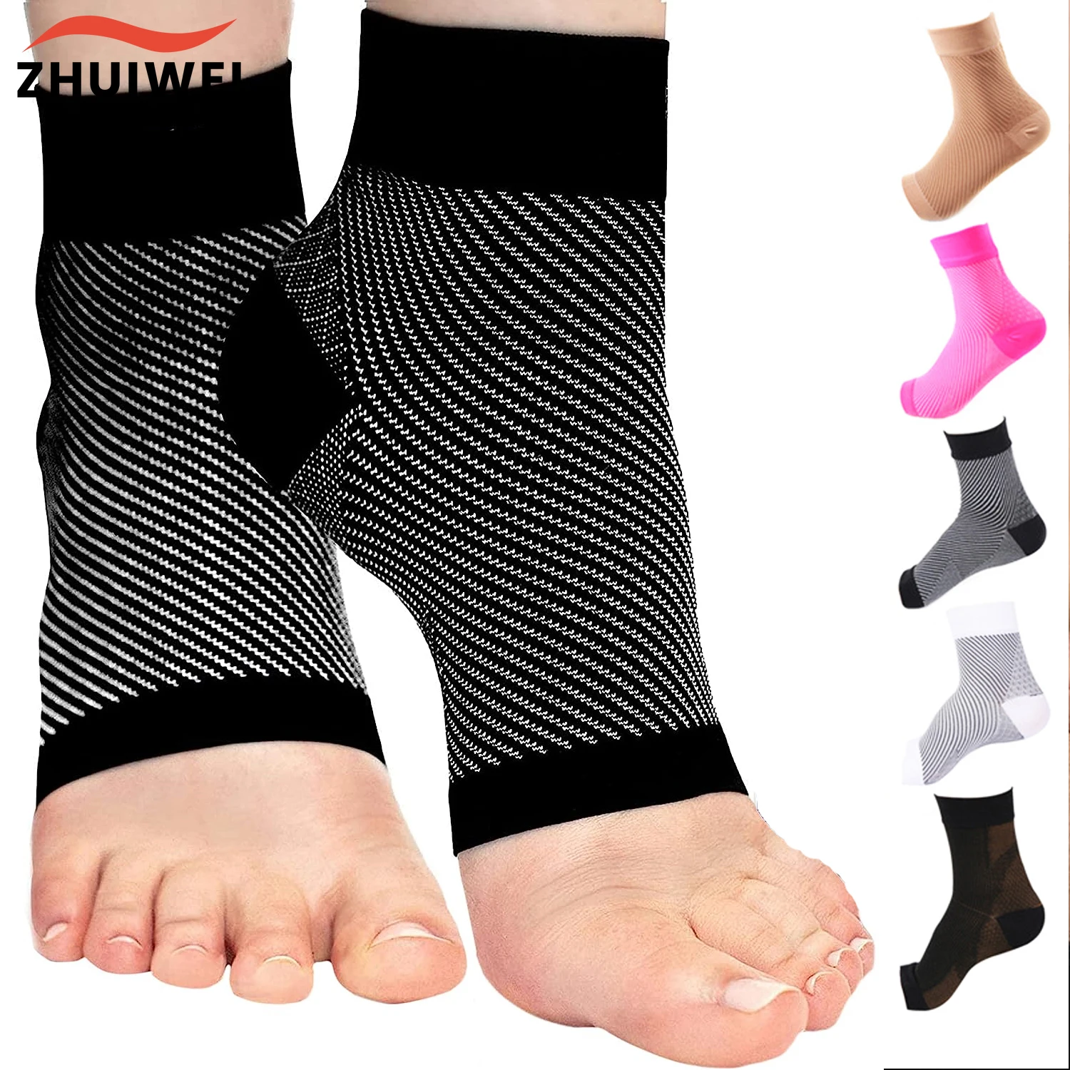 

Planter Fasciated Socks Ankle Sleeve Compression Support Foot Wraps for Foot Pain Relief for Womens Mens Plantar Fasciitis Socks