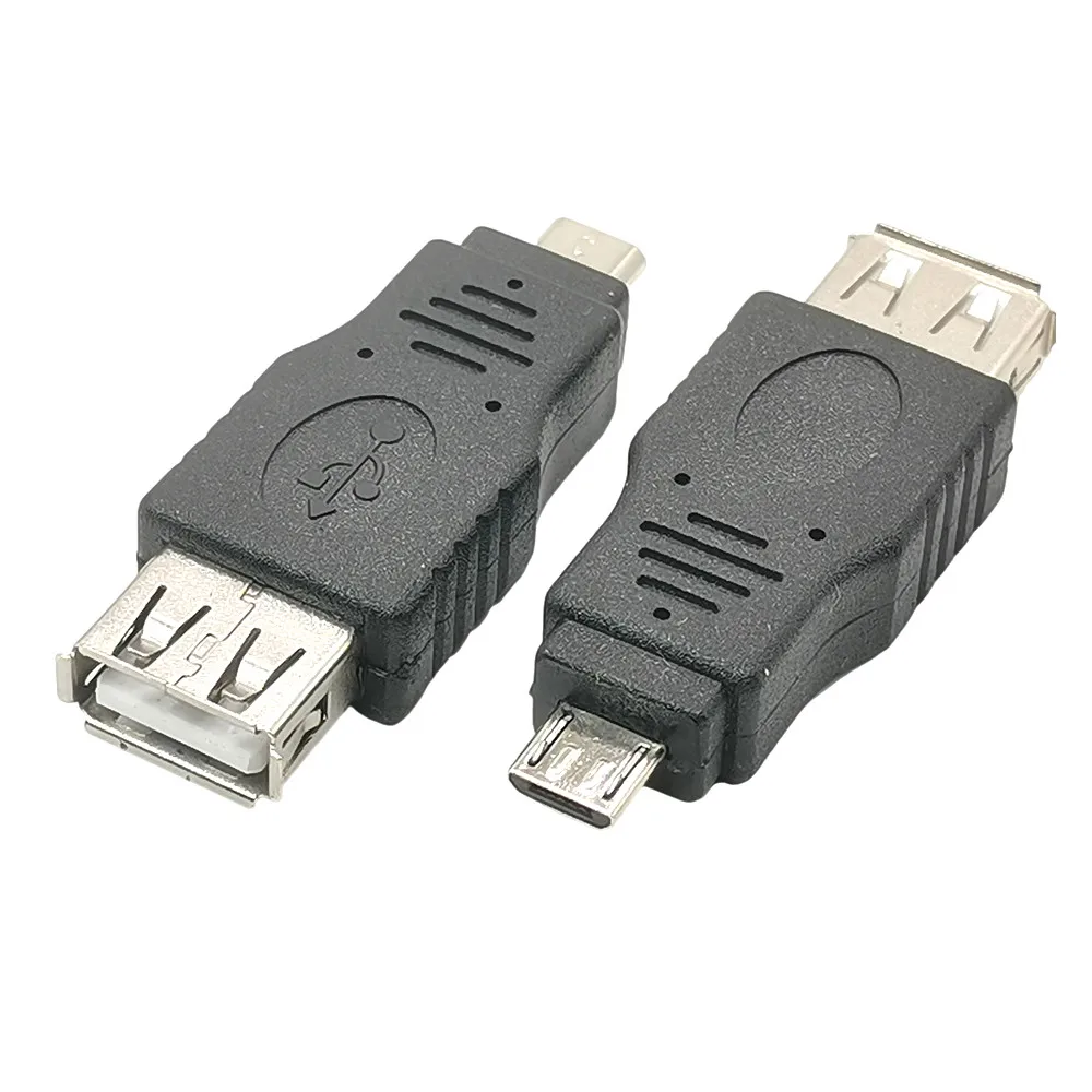 

Mini USB USB 2.0 A Female To Micro/ Mini USB B 5 Pin Male Plug OTG Host Adapter Converter Connector up to 480Mbps Black