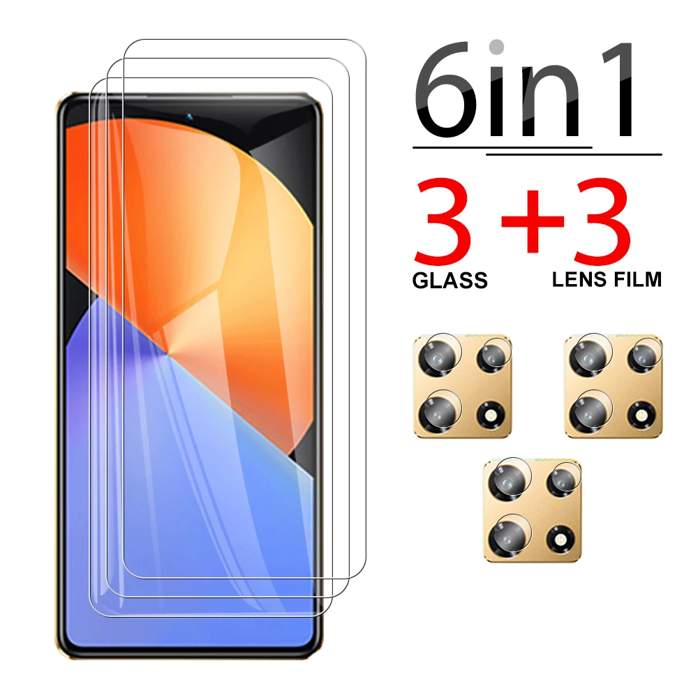 

Защитное стекло 6 в 1 для Infinix Note 30 Pro 2023 note30 30pro, прозрачная Защита экрана для объектива note30pro, закаленное стекло 6,67 дюйма
